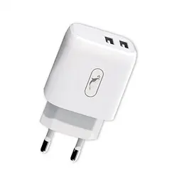 Зарядний пристрій SkyDolphin SC22EB (2USB, 2.1A) Білий (MZP-000161)