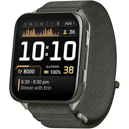Смарт-годинник Garmin Venu X1 Moss with Titanium Caseback and Moss ComfortFit Nylon Band (010-02980-01/03)