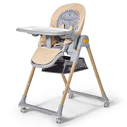 Стілець для годування 2в1 KiderKraft LASTREE Wood Beige - мініатюра 2