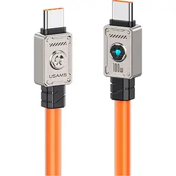 Кабель Usams US-SJ684 USB-C to USB-C 100W 1.2m Orange (SJ684USB04) [153993]