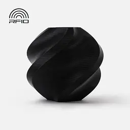 Пластик для 3D друку Bambu Lab PLA Basic Чорний (Black, 10101), філамент 1.75 мм, 1 кг, без котушки