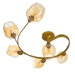 Люстра Brille стельова Е27 60W G (BR-01 612C/6)