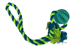 Іграшка для собак Derby Rubber Dog Chew Toy with Rope - мініатюра 2