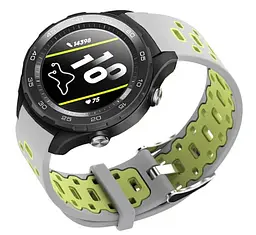 Спортивний ремінець Primo Perfor Classic для годинника Huawei Watch 2 Grey Green - мініатюра 2