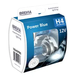 Галогенова лампа Brevia H4 12V 60/55W P43t Power Blue S2(12040PBS)