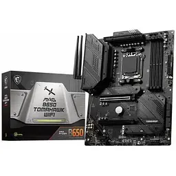 Материнська плата MSI MAG AM5 B650 Tomahawk WIFI, B650, 4xDDR5, Int.Video (CPU), 6xSATA3, 3xM.2, 2xPCI-E 4.0 16x, 1xPCI-E 3.0 1x, ALC4080, RTL8125B, WiFi 6, Bluetooth 5.2, 10xUSB3.2/6xUSB2.0, HDMI/DP, ATX - мініатюра 2