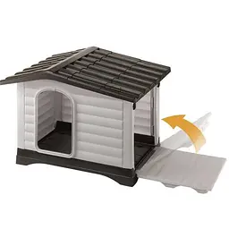 Будиночок для собак Ferplast Dogvilla 70 термопластиковий сірий 73×59×53 см 87253099