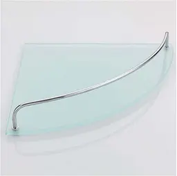 Полиця Frap скляна кутова 250x250 F1921-1 4/24, Хром - мініатюра 3