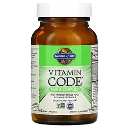 Комплекс вітамінів групи В Vitamin Code Raw B-Complex 60 Capsules Garden of Life vit0005664 - мініатюра 3