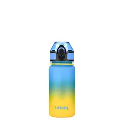 Дитяча пляшка для води LittleBig UZSPACE 3020(Yellow-Blue) 350 мл, жовто-блакитна - мініатюра 2