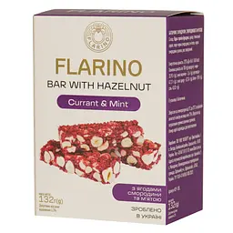 Батончики Flarino з фундуком, смородиною та м'ятою 132 г (HСР-130) - мініатюра 2