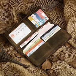 Чоловічий шкіряний гаманець Vintage 9х19 см acs0016066 - мініатюра 5