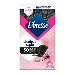 Щоденні прокладки Libresse Daily Fresh Normal Black 30 шт. - мініатюра 2