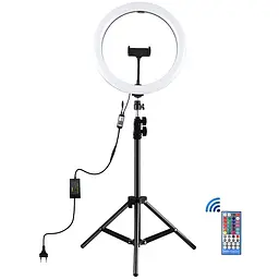 Кільцева LED лампа Puluz PKT3050EU 12+ штатив 1,1 м