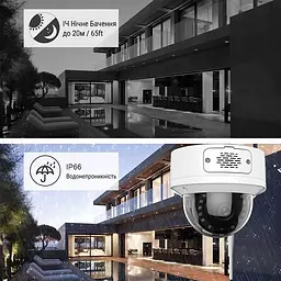 IP-відеокамера з WiFi 8Mp Light Vision VLC-6308DWI(ICSee) f=3.6mm, ІЧ+LED-підсвічування, з мікрофоном (75-00345) - мініатюра 6