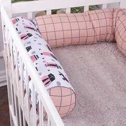 Захисні валики-бортики MirSon Kids Time 18-0004 Pink Cactus, рожеві, 2 шт. - мініатюра 3