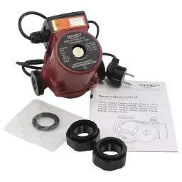 Насос циркуляційний 65Вт Hmax 4м Qmax 63л/хв Ø1½" 130мм+гайки Ø1" AQUATICA (774113) - мініатюра 6