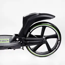 Самокат Best Scooter складаний 64х16х93-103 см Чорно-зелений 000231309 - мініатюра 4