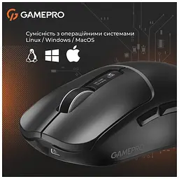 Мишка GamePro Genesis Ranker Wireless/Bluetooth/USB Black (GM012B) - мініатюра 10