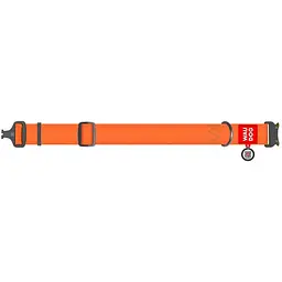 Нашийник для собак Waudog Waterproof, коллартекс, водостійкий, з QR паспортом, 43-70х4 см, помаранчевий - мініатюра 2