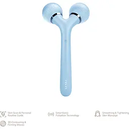 Ролик для обличчя та тіла Geske Sonic Facial & Body Roller електронний звуковий 4 в 1 аквамарин - мініатюра 4