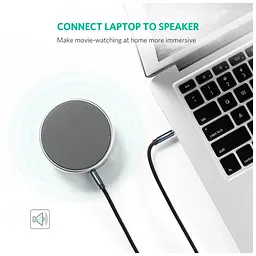 Кабель мультимедійний 3.5mm M to 3.5mm M 2.0m AV112 blue Ugreen (10687) - мініатюра 3
