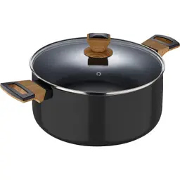 Каструля Bergner Earth black, з кришкою 28 см, 6 л (BG-32037-BK)