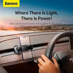 Тримач Baseus T-Space Solar Electric Car Mount C40351300111-00 - мініатюра 8