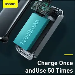 Пускозарядний пристрій Baseus Car Jamp Starter Super Energy Pro 3in1 12V 12000mAh з функцією павербанку - мініатюра 6