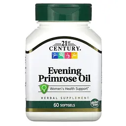 Примула вечірня Evening Primrose Oil 60 рідких капсул 21st Century vit0005096