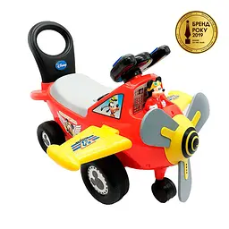 Толокар Kiddieland Літак пілота Міккі червоний (053561) - мініатюра 3