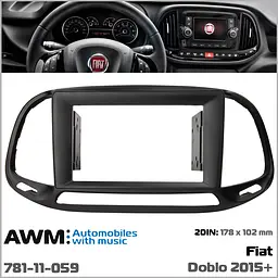 Перехідна рамка Fiat Doblo AWM 781-11-059 - мініатюра 5