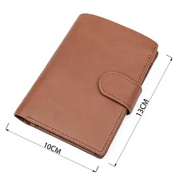 Портмоне чоловіче 14534 з натуральної шкіри Vintage коричневе - мініатюра 7