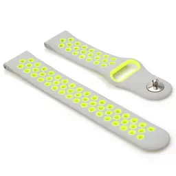 Ремінець BeCover Vents Style для Xiaomi iMi KW66/Mi Watch Color/Watch S1 Active/Haylou LS01/LS05 Grey-Green (705807) - мініатюра 2
