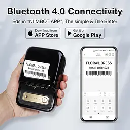 Принтер етикеток стікерів Niimbot B21 Black, термопринтер | + рулон етикеток (230 шт) - мініатюра 6
