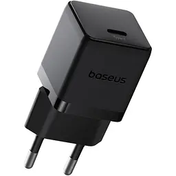 Мережевий зарядний пристрій Baseus Palm Fast Charger 20W + Cable USB-C to Lightning 20W 1m Black (E0116401) [168065]