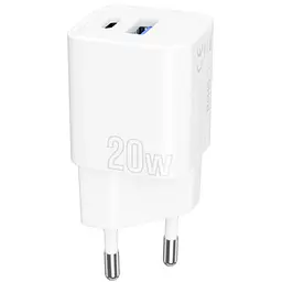 Мережевий зарядний пристрій Proove Silicone Power Plus 20W USB-C/USB-A White (WCSP2011002) [130278] - мініатюра 7
