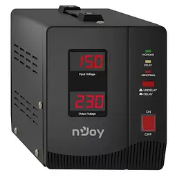 Стабілізатор nJoy Alvis 2000 AVR 2 розетки (AVRL-20002AL-CS01B) - мініатюра 3