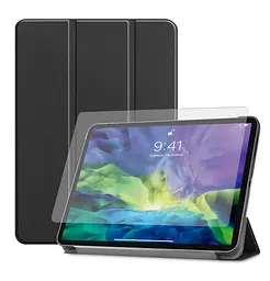 Чехол AIRON Premium для iPad Pro 11" 1-4-го поколения 2017-2022 с защитной пленкой и салфеткой Black