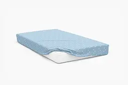Комплект постільної білизни з простирадлом на резинці Lelit Євро 200х215 см полісатин P-0228/1 блакитний з білим (le2000000350530) - мініатюра 3