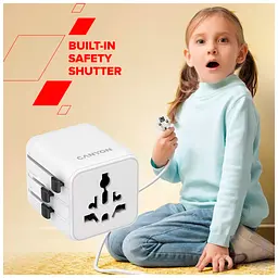 Перехідник Canyon Travel Adapter OnTour One EU/UK/US/AUS White (CNS-TA1005W) - мініатюра 6