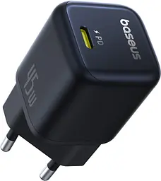 Мережевий зарядний пристрій Baseus PicoGo GaN Fast Charger 1C 45W EU cosmic black (P10176800123-00) - мініатюра 3