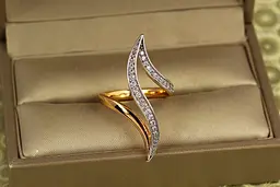 Кільце Xuping Jewelry перстень лілія з родієм р 17 золотисте