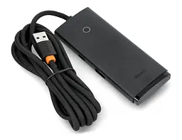 Конвертер хаб Usb Baseus 4-in-1 Lite Series 4-Port Usb-A to 4xUsb3.0 2 метри - мініатюра 3