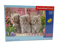Пазли Castorland Три сірих котеняти, B-27491 - мініатюра 2