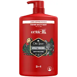 Гель для душу + шампунь Old Spice 3 в 1 Wolfthorn 1000 мл