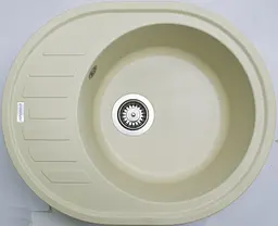Кухонна мийка Adamant Ovum 615x495x200 Бежевий ivory 000008382 - мініатюра 2