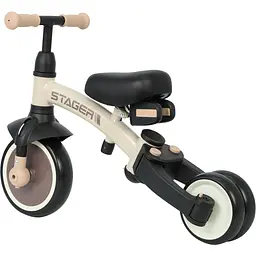 Велосипед біговел з ручкою Qplay Stager 3 в 1 Beige-Brown (T80STAGERBeigeBrown) - мініатюра 7