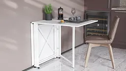 Стіл-книга трансформер Оріон 2 Ferrum-decor 750x1520x730 Білий метал ДСП Біле 16 мм (FRD-104590) - мініатюра 3