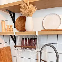 Кошик під полицю Nice & Cozy Garret металевий білий - мініатюра 3